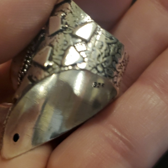 New Sun Sitara and Amethyst 925 Silver Statement Ring. - Picture 13 of 13